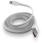  Cablu Forever USB - Lightning 10 m 1A alb silicon plat