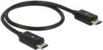 Delock Tápfeszültség-megosztó kábel Micro USB-B dugó Micro USB-B dugó OTG