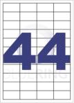Bluering Etikett címke, 48, 5x25, 4mm, 100 lap, 44 címke/lap Bluering® (BRET133) - irodaitermekek