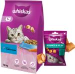 Whiskas Hrană uscată pentru pisici 1+ cu ton 14kg+WHISKAS Energy and Vitality 45g