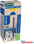  Rollertoll 0, 5mm, törölhető Pilot Frixion Clicker GreenPack, 12 toll + 12betét, írásszín kék (57158)