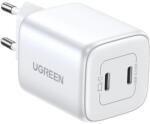 UGREEN gyors töltő GaN 2 x USB-C 45W QC PD Ugreen CD294 - fehér