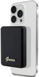 GUESS MagSafe Metal Script Logo indukciós powerbank 15W 5000mAh - fekete