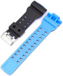 Ricardo Curea pentru Casio G-Shock, din plastic, albastru deschis-negru, cataramă argintie (pentru modelele GA-100, GA-110, GD-120, GLS-100)