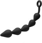 STD Bile Anale Intense Feel, Silicon, Negru, 40 cm