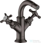 Hansgrohe Axor Montreux kétkaros bidé csaptelep automata leeresztővel, szálcsiszolt fekete króm 16520340 (16520340)