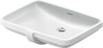 Duravit No. 1 beépíthető mosdó túlfolyóval 585x455 mm, magasfényű fehér 03955500282 (03955500282)