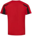 Just Cool Tricou sport copii Contrast Cool T - Roșie / neagră | 12-13 ani (JC003J-1000077954)