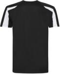 Just Cool Gyerek sportpóló Contrast Cool T - Fekete / fehér | 7-8 éves (JC003J-1000077967)