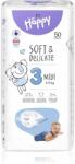Bella Baby Happy Soft&Delicate еднократни пелени с каналчета Midi 5-9 kg 50 бр