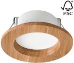 LAMKUR LED spot WOODY 5, 5W 230V 4000K stejar Ø10 cm plafonieră (LA51796)