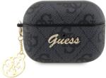 GUESS 4G Script PC/PU Charm tok AirPods Pro 2 fekete