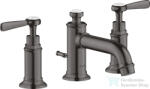 Hansgrohe AXOR MONTREUX falsík alatti mosdó csaptelep automata leeresztővel, szálcsiszolt fekete króm 16535340 (16535340)