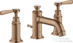 Hansgrohe AXOR MONTREUX falsík alatti mosdó csaptelep automata leeresztővel, szálcsiszolt vörös arany hatású 16535310 (16535310)