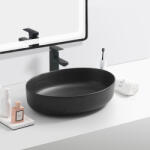 Erga Aadhya, asztali mosogató 550x415x140 mm, fekete matt, ERG-V03-9594-M-001-BK (ERG-V03-9594-M-001-BK)