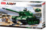 Sluban Army WWII - Budapest ostroma: 2 az 1-ben nagy tank (IS2) és páncélvadász (ISU152) építőjáték készlet (M38-B0979)