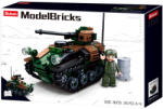 Sluban Model Bricks - Army 2 az 1-ben lánctalpas páncélozott jármű építőjáték készlet (M38-B0750)