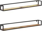 vidaXL Rafturi de perete, 2 buc. , 160 cm, lemn masiv reciclat (320677) Raft