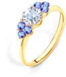 SAVICKI Inel de logodnă Fairytale: aur, safir alb - savicki - 6 404,00 RON