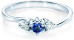 SAVICKI Inel Heart of the Ocean: aur alb, safir albastru - savicki - 4 229,00 RON