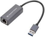 Conceptronic Convertor Conceptronic - ABBY08G (USB-A 3.0 la RJ-45, compatibil cu Nintendo Switch, aluminiu, gri) (ABBY08G)