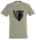 TOP Munkavédelmi Póló TOP_PK-H_BEAR XL-es khaki, medvefej minta, kereknyakú, 100% pamut (TOP_PK-H_BEAR-XL)
