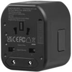 VOLKANO INTERNATIONAL SERIES Universal călător adaptor de încărcare (VK-8016-BK[V2])