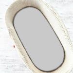 Qmini Cearceaf cu Elastic pentru Landou Qmini Grey (6426972018043) Lenjerii de pat bebelusi‎, patura bebelusi