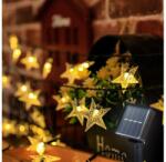 Brilagi - LED Napelemes dekoratív lánc STARS 50xLED/8 funkció 7m IP65 meleg fehér BRI040 (BG0837)