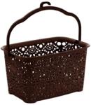MEGA PLAST MONAKO csipesztartó kosár, 13×23, 5×15, 5 cm, wenge (MAT26433)