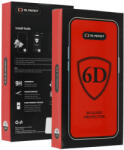 Full Glue 6D Edzett Üveg iPhone 16 Fekete - 10 CSOMAG üvegfólia