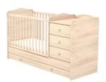 Hubners Patut copii transformabil din lemn cu 4 sertare Hubners Eva Kombi 120x60 cm natur (PTH4SEKNA) - ookee