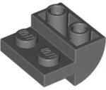 LEGO® 1750c85 - LEGO sötétszürke lejtő 2 x 2 x 1 méretű, íves, inverz (1750c85)