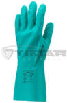 Euro Protection Munkavédelmi Kesztyű Zöld 33cm hosszú érdesített nitril, sav-, lúg-, olaj-, zsír-, és vegyszerálló 5530 10/XL (5530)