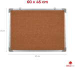  OfficeCity parafatábla alumínium kerettel 60x45 cm (PF6045)