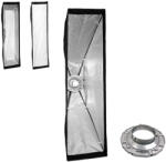  Bowens softbox 30x120cm alumínium gyűrű adapterrel