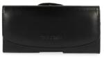 Tel1 Fekvő bőr tok, (12) Y3-2/Nokia 630/A310/G350/G360/I9100/Sony Z3 mini, fekete-Viva (130x65x14mm)