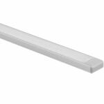 Ecolight Alumínium profil LED szalagokhoz, eloxált, süllyesztett/felületre szerelhető, 2 m, matt lámpabúrával és Ecolight végsapkákkal (ECOPRO0210MR)