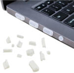 Office Human Set 32 dopuri acoperitoare silicon protectie porturi PC laptop anti-praf, anti-lichid, USB, USB-C, HDMI, VGA, 3.5mm, SD (1AN1234)