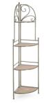 Bizzotto Raft 4 polite otel verde mdf natur Guenda 48x35x165.5 cm (0741593) Raft