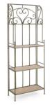 Bizzotto Raft 4 polite otel verde mdf natur Guenda 59x28x167 cm (0741594) Raft