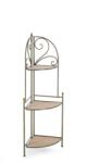 Bizzotto Raft 3 polite otel verde mdf natur Guenda 49x33x126 cm (0741596) Raft