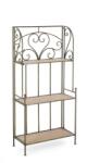 Bizzotto Raft 3 polite otel verde mdf natur Guenda 60x28x127 cm (0741595) Raft