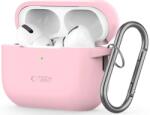 Tech-protect cârlig din silicon pentru Apple AirPods Pro 1 / 2 dusty pink (5906302313341)