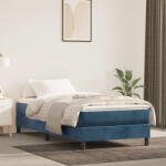 vidaXL sötétkék bársony zsebrugós ágymatrac 80x220x20 cm (4016598) - balena