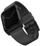 Uniq Straden vízálló bőr Apple Watch szíj, 49/45/44/42MM, szürke (UNIQ-45MM-STRAGRY) - phoner