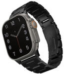 Uniq Osta Apple Watch 42/44/45/49mm fém szíj, fekete (UNIQ-49MM-OSTABLK) - phoner