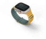 Uniq Revix Evo mágneses Apple Watch szíj, 49/45/44/42MM, zöld/ sárga (UNIQ-49MM-REVEVGRNBYEL) - phoner