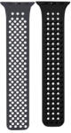 Phoner Spike Apple Watch szilikon szíj, 38/40/41mm, szürke/fekete - phoner