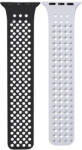 Phoner Spike Apple Watch szilikon szíj, 38/40/41mm, fekete/felhőszürke - phoner